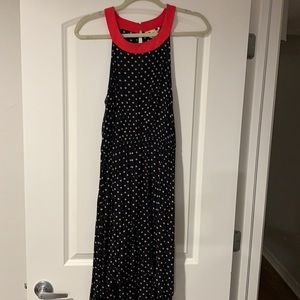 Anthropologie polka dotted high low dress